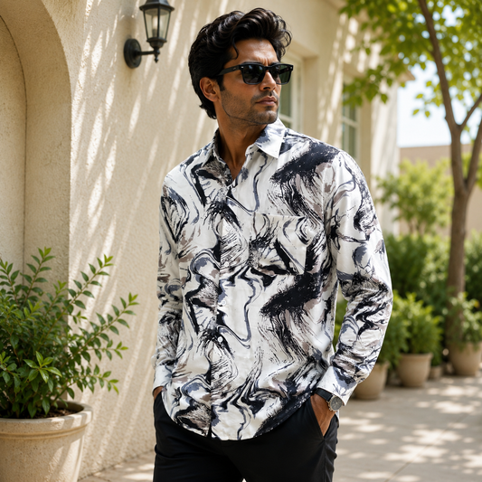 Men's Full sleeve Imported viscose printed Shirts single pcs @350 and Buy 3 pc combo @999
