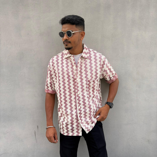 Mfw Net Fabric Cuban collar Drop shoulder shirts 1 pc @199 and 3 pcs @ 499