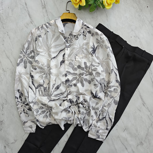 2 in 1 combo MFW viscose printed shirts + twill fabric polo fit pants combo buy @600 rs only