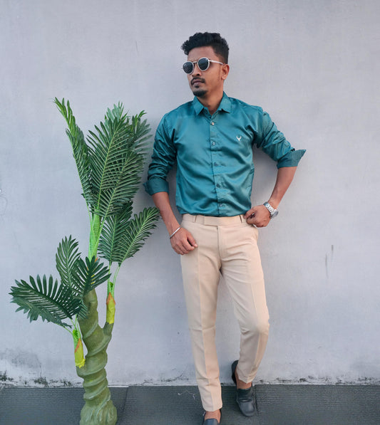 MFW Plain party wear Shirts and Polo Fit pant combo buy @599 only