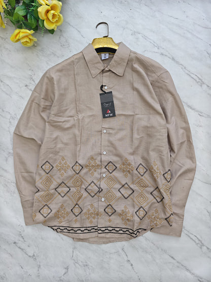 2 in 1 combo MFW Bottom Embroidery shirts + Gurkha polo fit pants buy @700 rs only