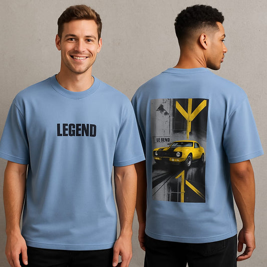 Legend design Round neck Front and back Printed droup shoulder Tshirt 1 pc @199 and 3 pcs @ 499