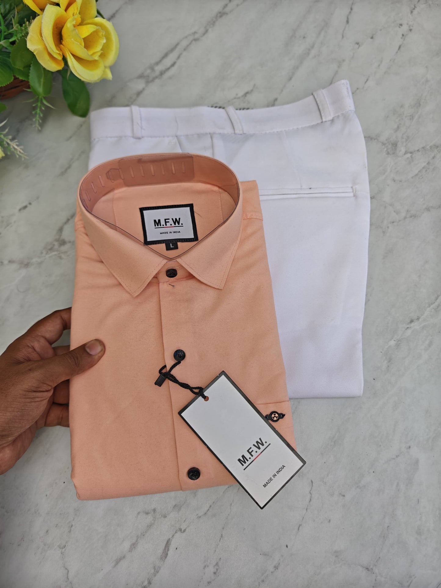 2 in 1 combo MFW plain shirts + Twill polo fit pant combo buy @550 rs only