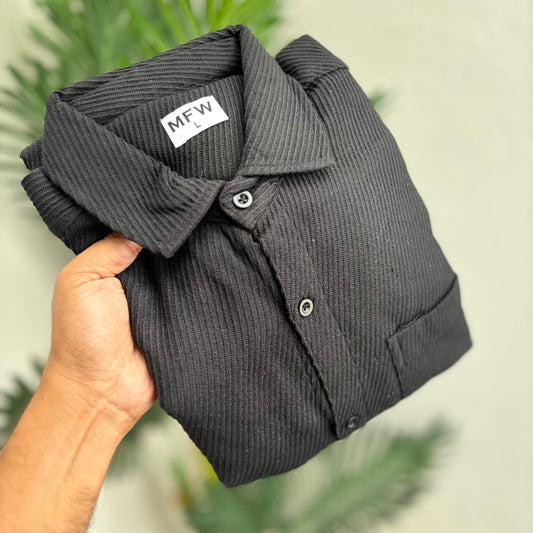 MFW Korean Weaves Plain texture Shirts single pcs @299 and Buy 4 pcs combo @999