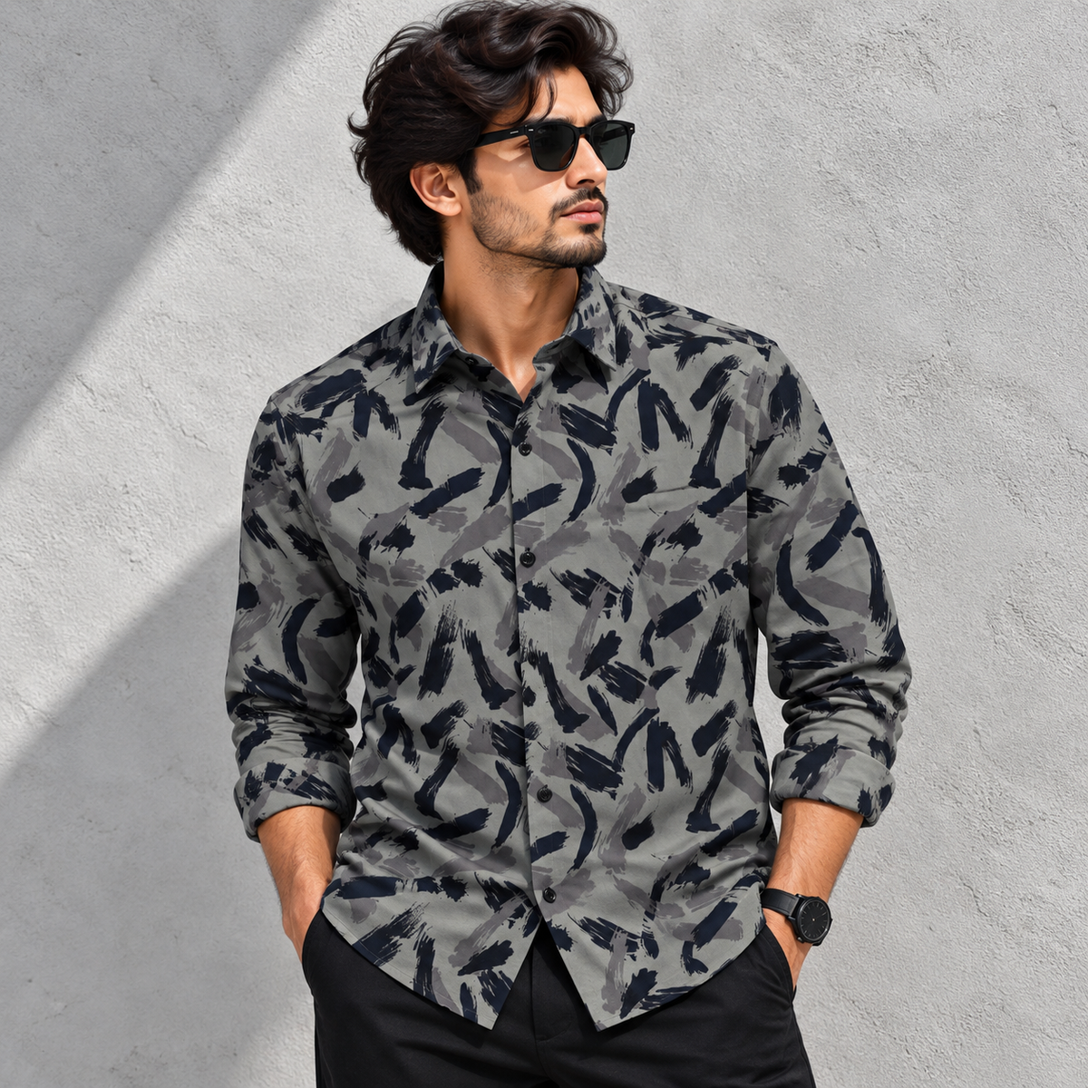 MFW viscose full sleeve printed shirts Single pcs @299 and Buy 4 pcs combo @999