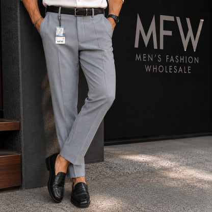MFW Men's lenin textured polofit pants  buy 3 pant @ 1200 (Light grey)