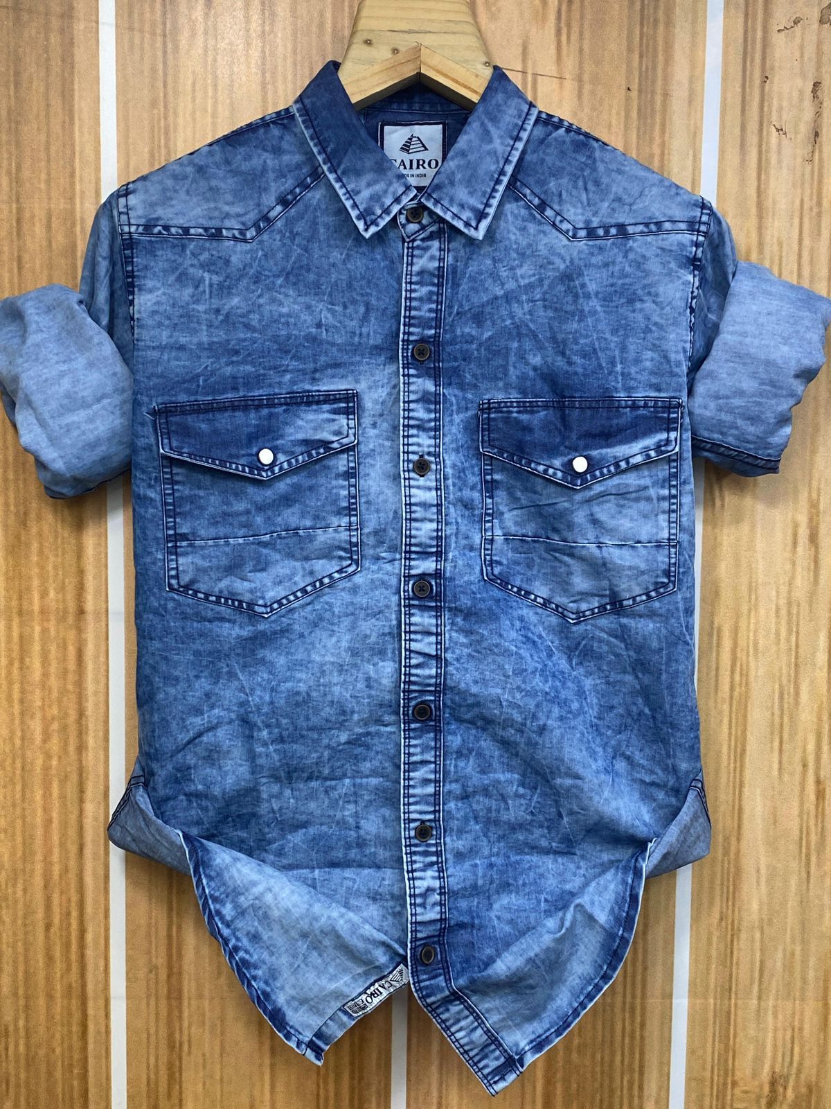 Men's Full sleeve Double pocket Denim Shirts single pcs @350 and Buy 3 pc combo @999