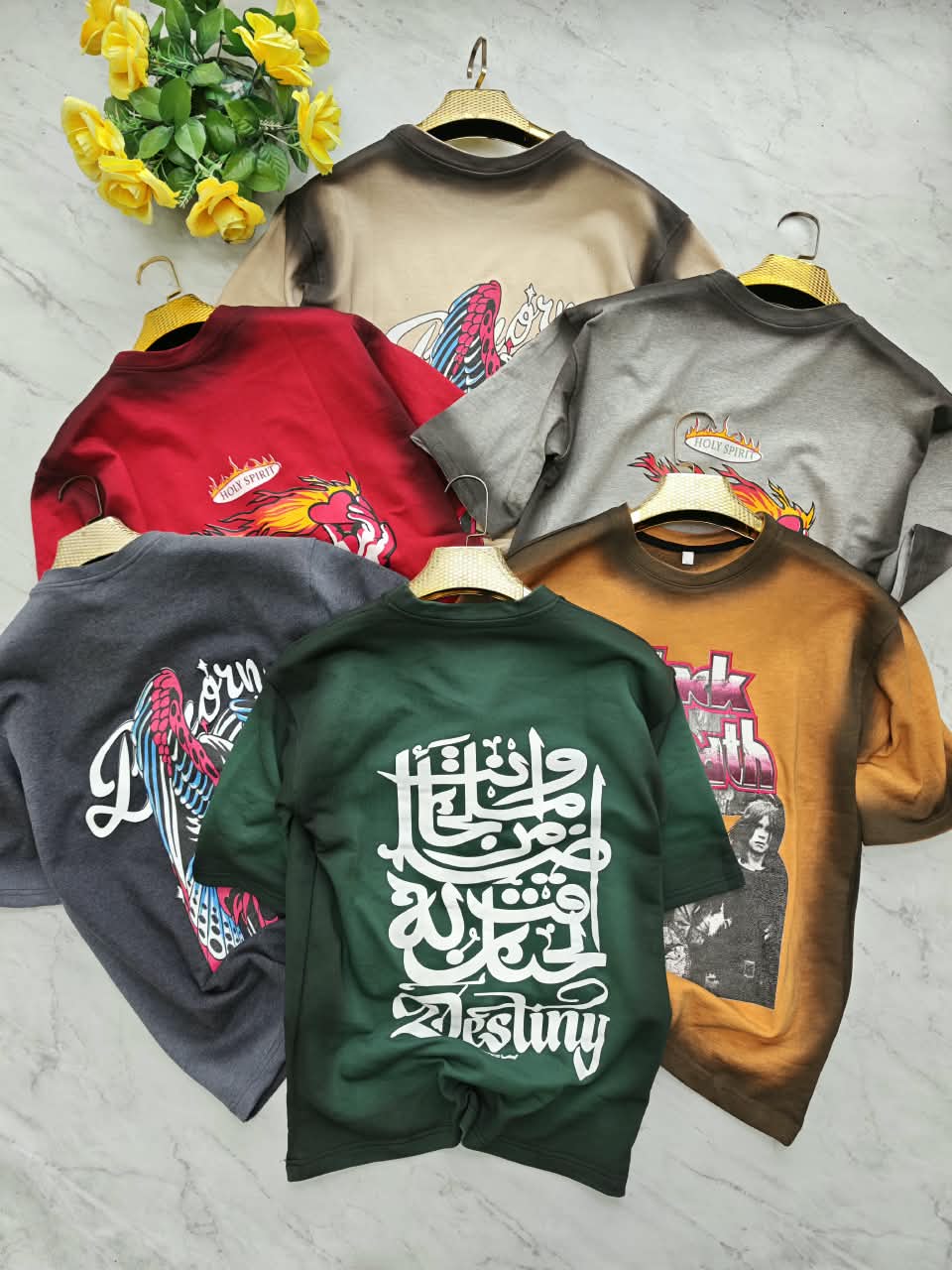 3 in 1 combo buy 3 pcs Random design Optical Acid wash tshirts buy 500 only(Read description before ordering)