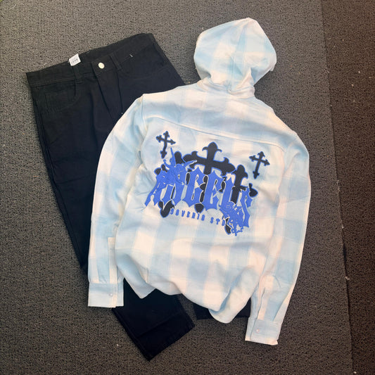 2 in 1 combo MFW hoodie back printed shirts + Mom fit jeans buy @ 600