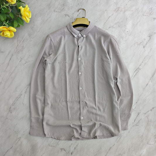MFW old money crush fabric Lenin Shirts single pcs @299 and Buy 4 pcs combo @999 (Light ash)