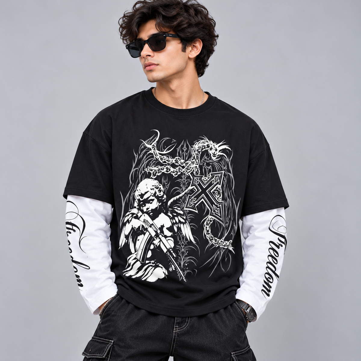 Round neck full sleeve Doctor sleeve tshirt buy @250 rs only