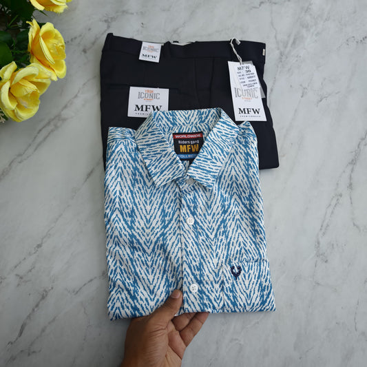 2 in 1 combo MFW laffer printed shirts + penut polo fit pant combo buy @500 rs only
