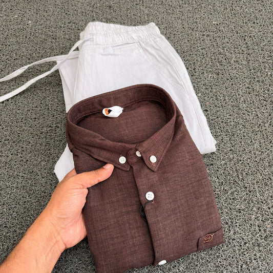 2  in 1 combo Old money lenin shirts + Lenin pants combo buy @600 only