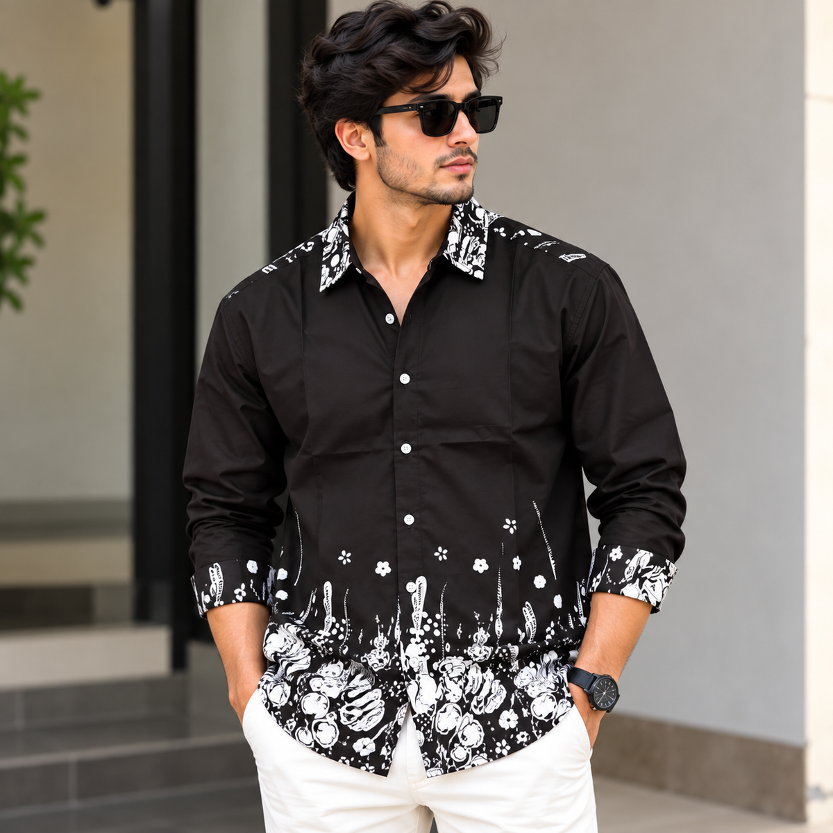 Men's Full sleeve Viscose Printed Shirts single pcs @350 and Buy 3 pc combo @999