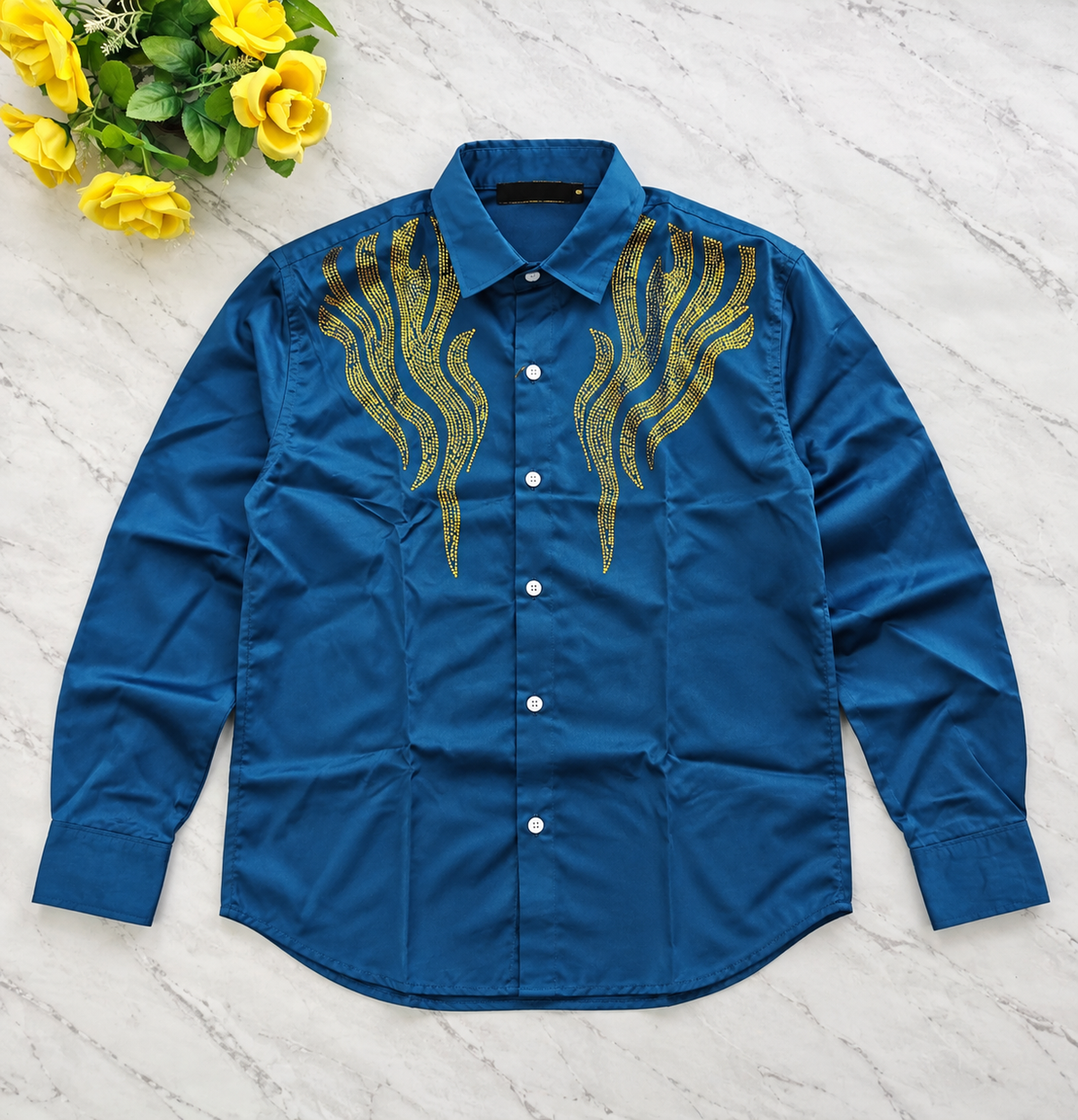 Mfw party wear stone work Shirts single pcs @350 and Buy 3 pc combo @999