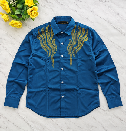 Mfw party wear stone work Shirts single pcs @350 and Buy 3 pc combo @999