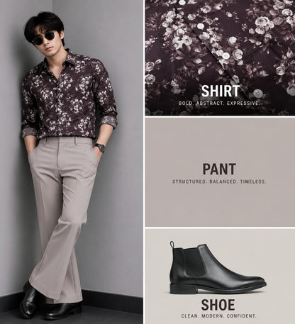 3 in 1 combo viscose shirts + boot but pant + shoe combo buy @999 only