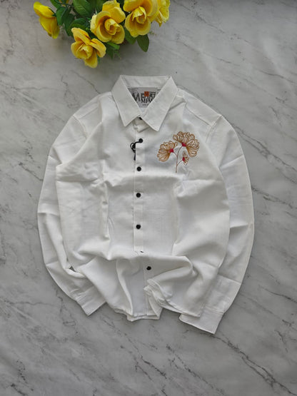 MFW Lenin embroidery work shirts Single pcs @299 and Buy 4 pcs combo @999