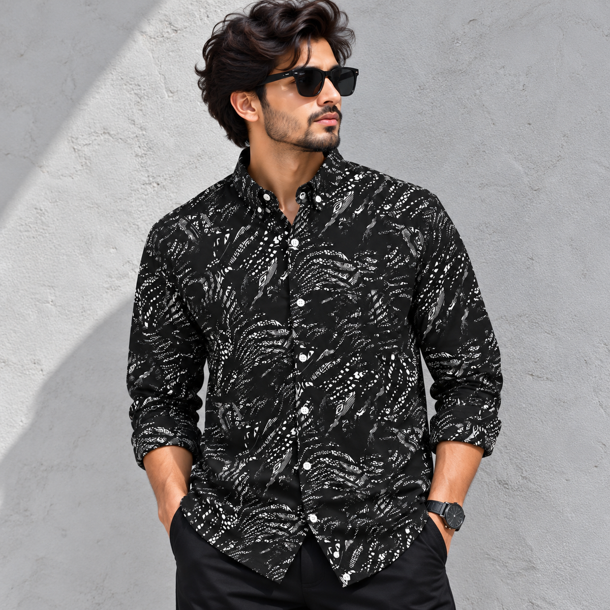 MFW viscose full sleeve printed shirts Single pcs @299 and Buy 4 pcs combo @999