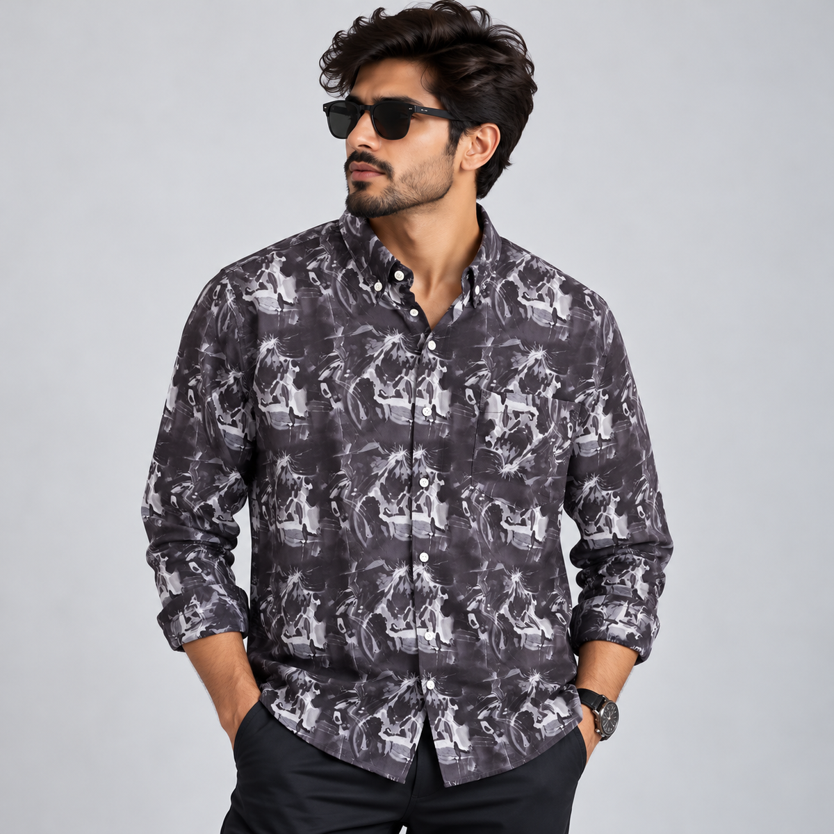 MFW viscose full sleeve printed shirts Single pcs @299 and Buy 4 pcs combo @999 [New]