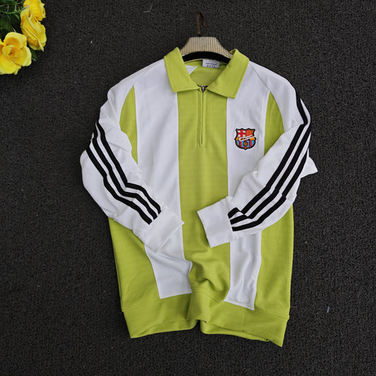 Men's  korean Collar premium old money Zipper Full sleeve tshirts@249 (Fabric Reference – Please Read Description)