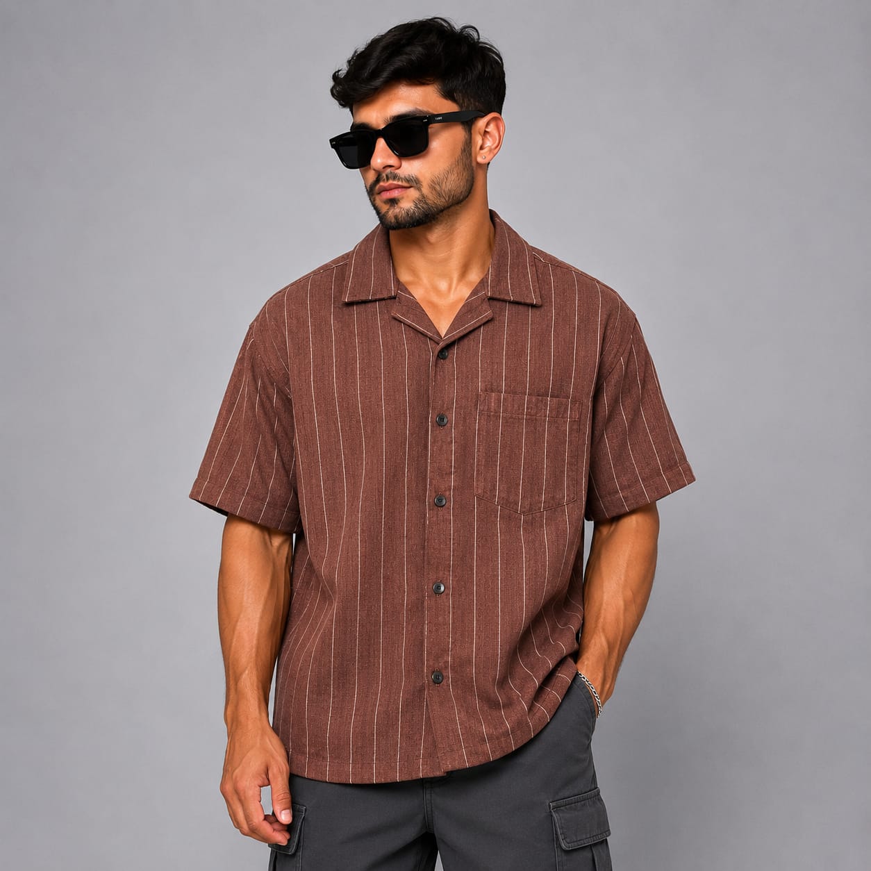 D4 MFW Cuban collar shirts buy 3 pcs @499 and 1 pcs @199