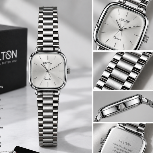 MFW Square style stainless Steel watch Buy @200rs
