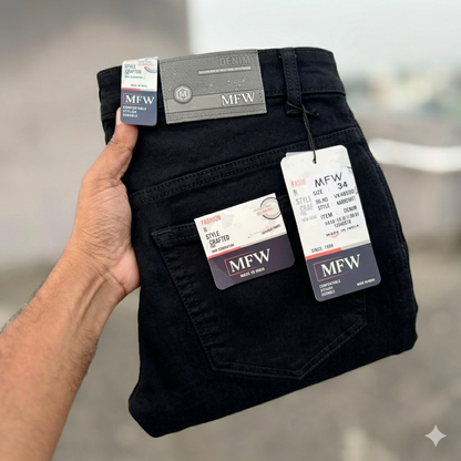 Mens side packet balloonfit heavy quality jeans Buy 2 pcs combo @999(Black )