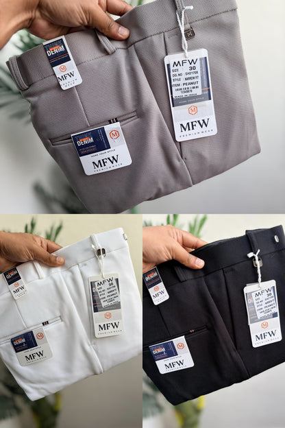 3 in 1 combo Mfw brand Penut fabric polo fit pants buy 3 pcs combo @999 (Please read description before ordering)