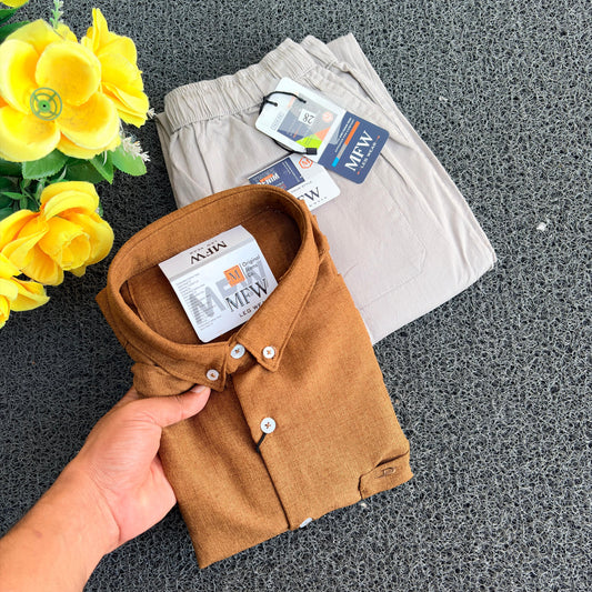 2  in 1 combo Old money lenin shirts + Lenin pants combo buy @600 only