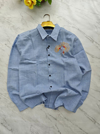 MFW Lenin embroidery work shirts Single pcs @299 and Buy 4 pcs combo @999