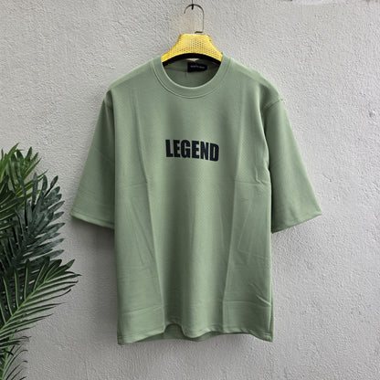Legend design Round neck Front and back Printed droup shoulder Tshirt 1 pc @199 and 3 pcs @ 499