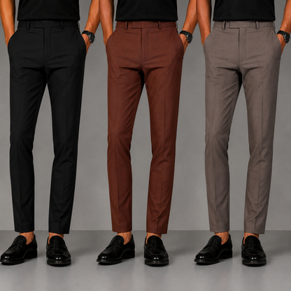 3 in 1 combo Mfw brand Penut fabric polofit pants buy 3 pcs combo @999[Black + Coffee brown+ Rust brown]