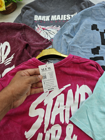 3 in 1 combo buy 3 pcs Random design Acid wash tshirts buy 500 only(Read description before ordering)