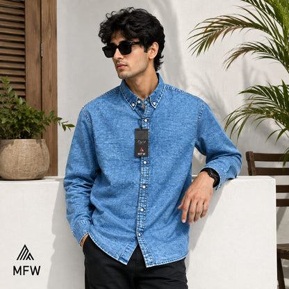 Men's Full sleeve Denim Shirts single pcs @350 and Buy 3 pc combo @999