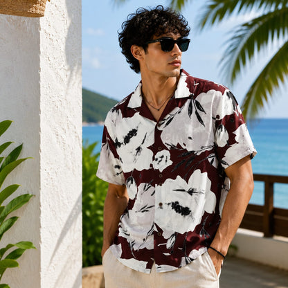 IMP viscose printed cuban collar shirts buy @250 rs only