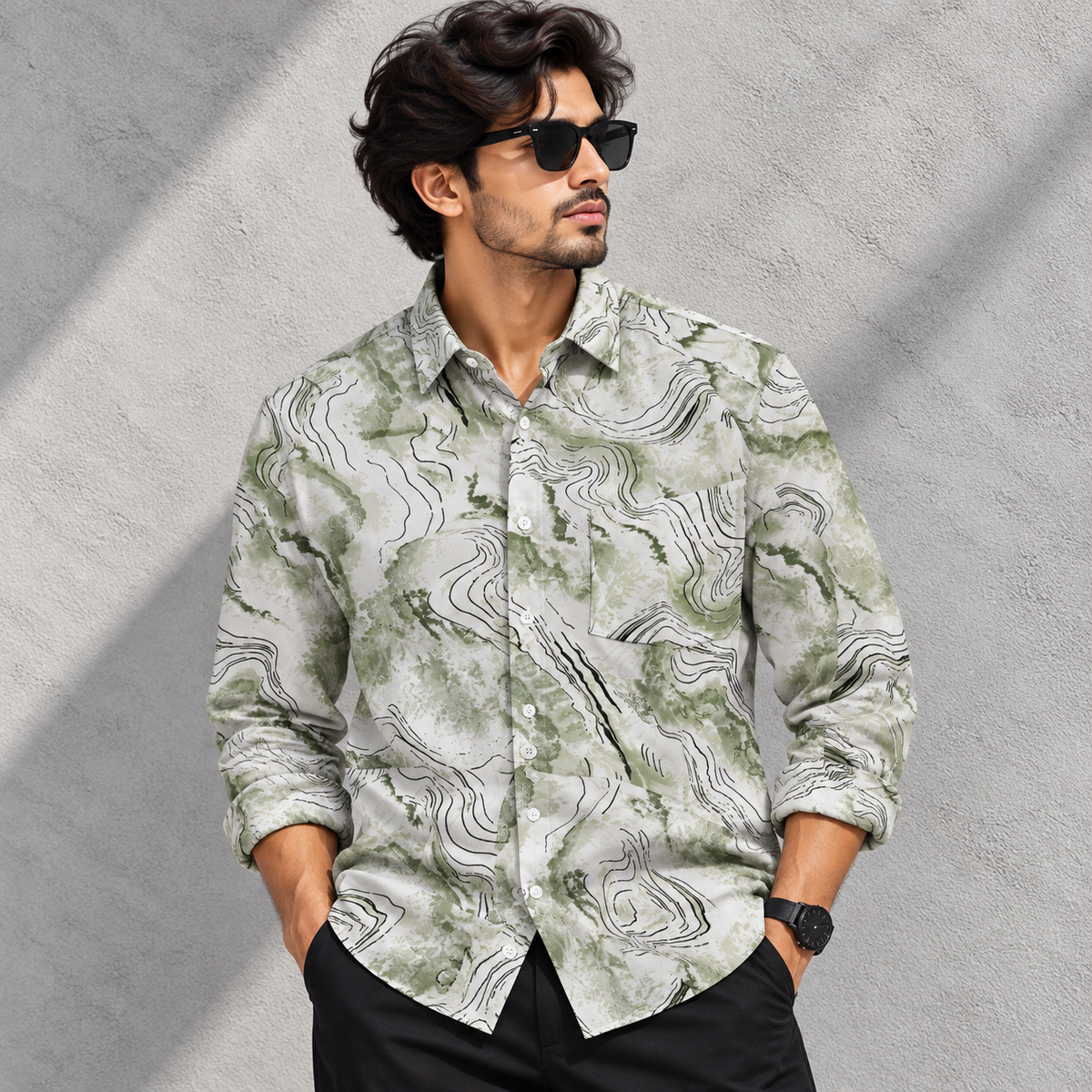 MFW viscose full sleeve printed shirts Single pcs @299 and Buy 4 pcs combo @999