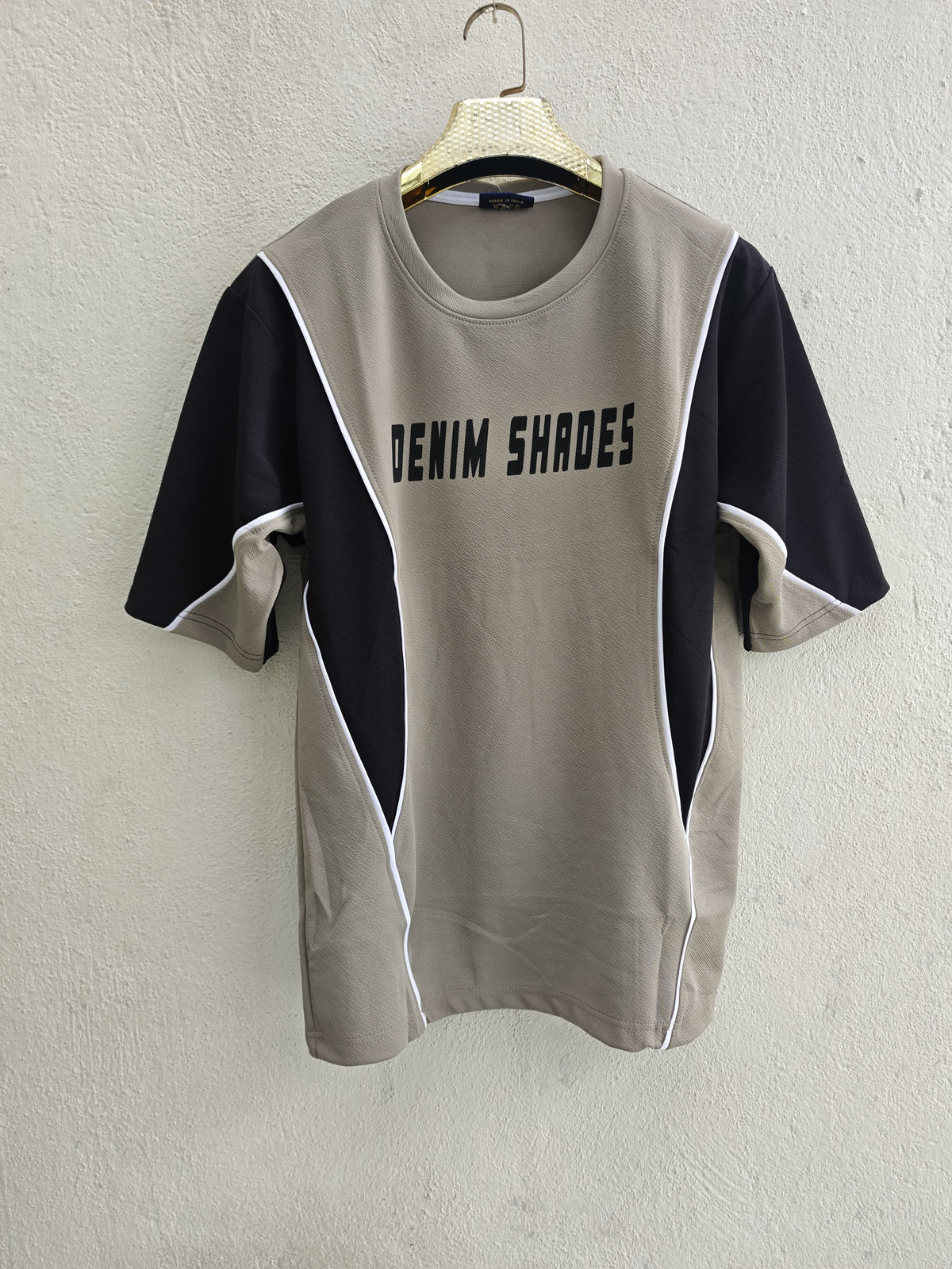 MFW piping design round neck drop shoulder tshirt buy@250rs only