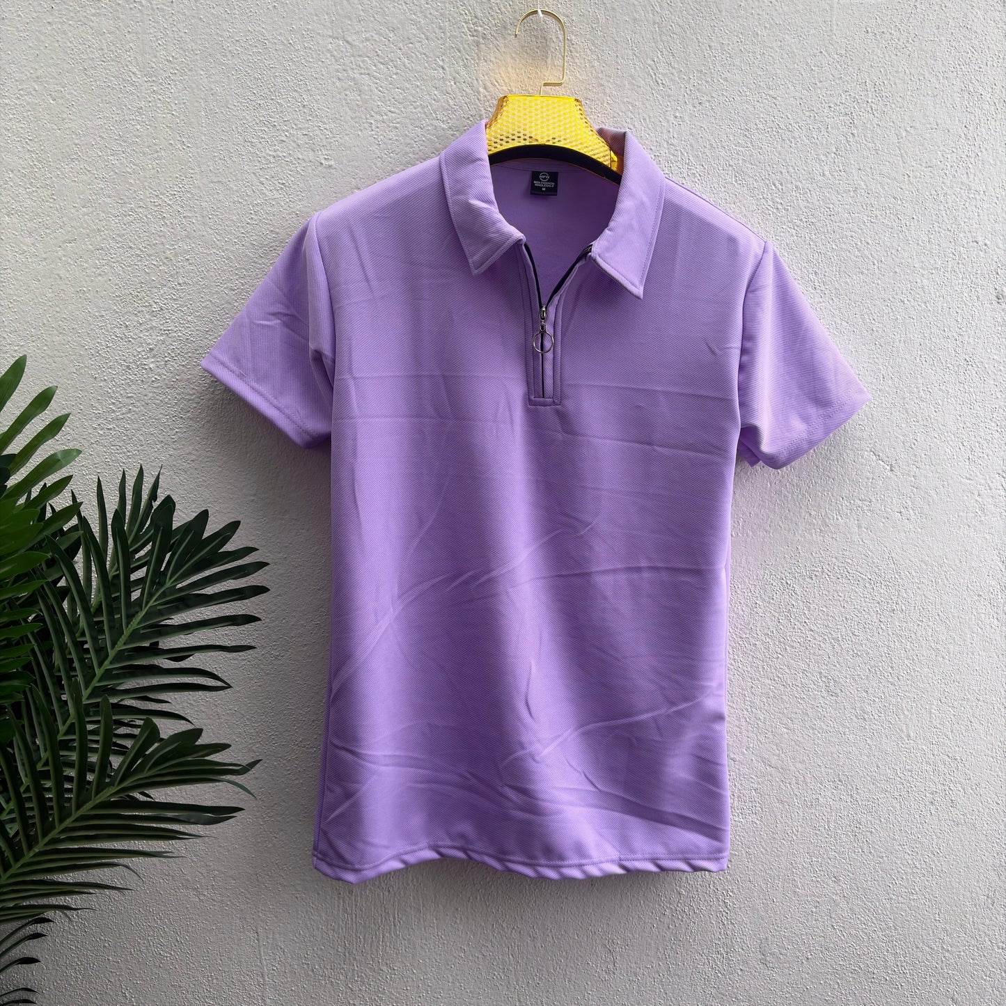 Men's back Printed Half sleeve old money Zipper polo tshirt buy 3 pcs @499 and 1 pcs @199