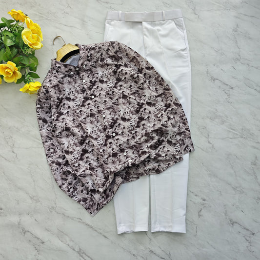 2 in 1 combo viscose shirts + shine polo fit pants combo buy @600 rs