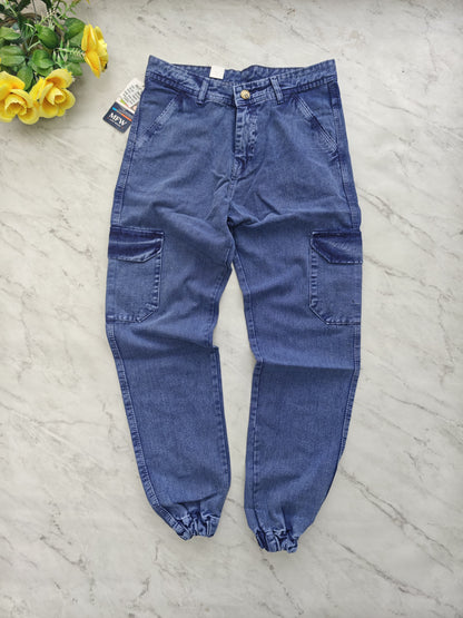 Mfw 6 pocket mom fit denim joggers cargo pants buy @500 rs only