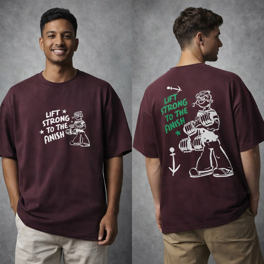 Round neck Front and back Printed droup shoulder Tshirt 1 pc @199 and 3 pcs @ 499