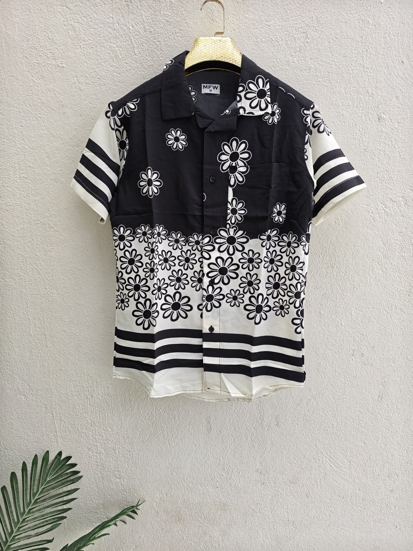 MFW Cuban collar viscose printed half sleeve shirts buy @250 rs only