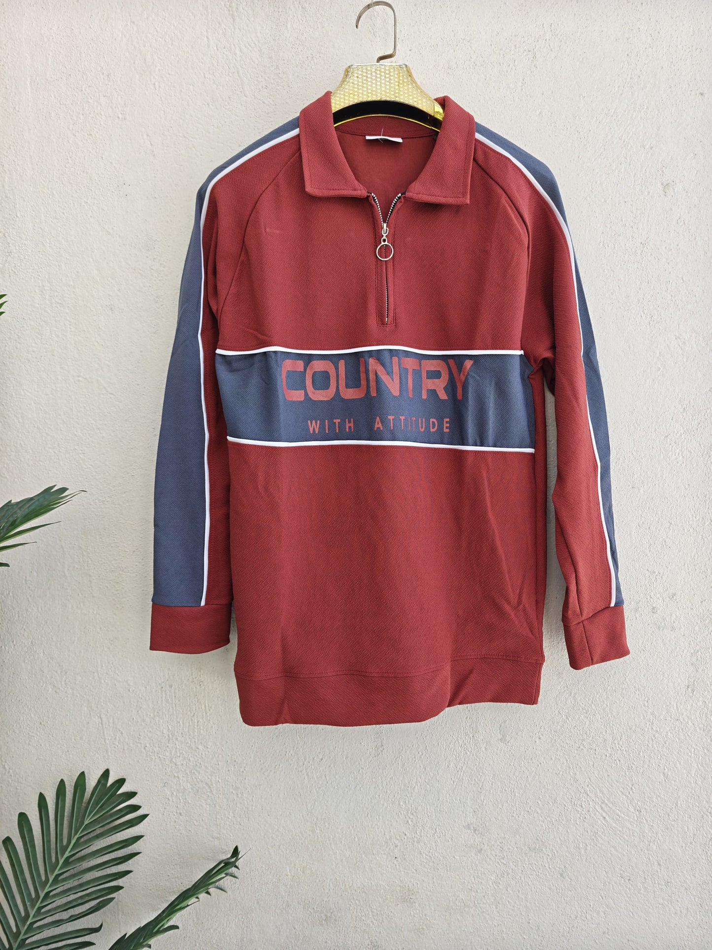 Men's korean Collar premium old money Zipper Full sleeve tshirts@249 (Fabric Reference – Please Read Description)