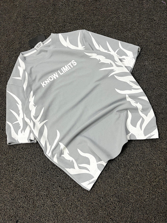 Round neck Front and back Printed droup shoulder Tshirt 1 pc @199 and 3 pcs @ 499