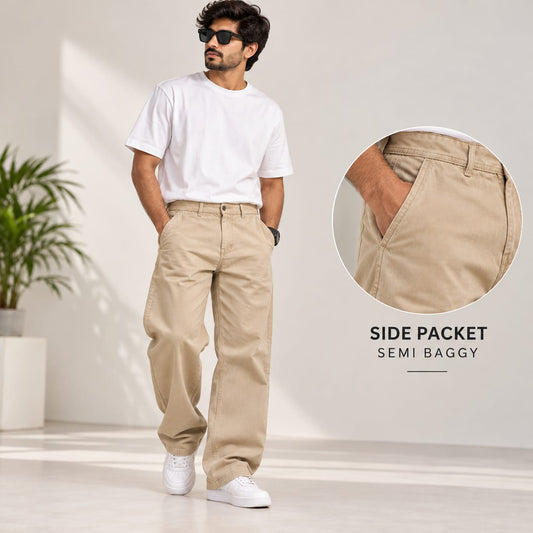 MFW side pockets semi baggy jeans pant buy @450 rs only [New model]