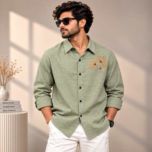 MFW Lenin embroidery work shirts Single pcs @299 and Buy 4 pcs combo @999