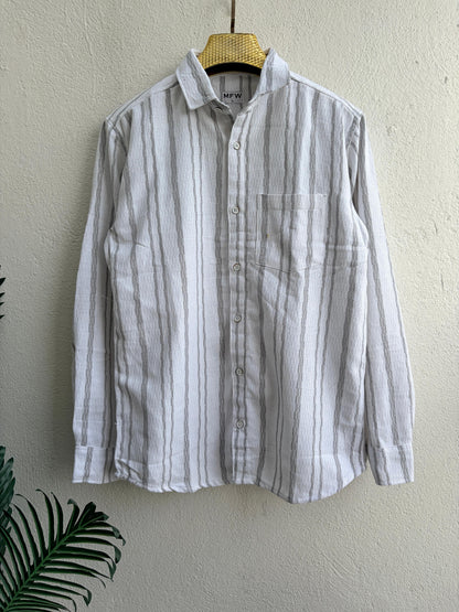 MFW Men's full sleeve Textured Cotton Shirts single pcs @299 and Buy 4 pcs combo @999