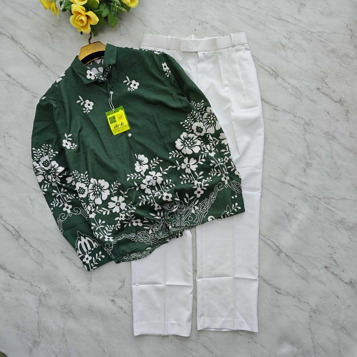 2 in 1 combo viscose Bottom printed shirts+ Korean baggy pants combo buy @600 rs only