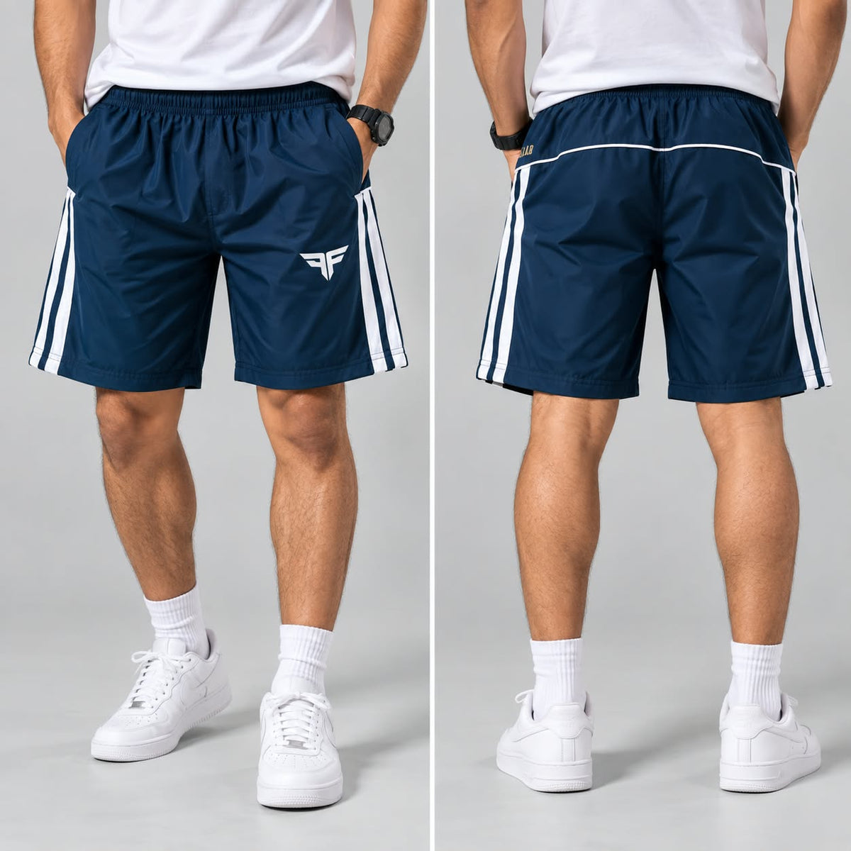 NS 3 line back side piping shorts buy 3 pcs @499 and 1 pcs @199